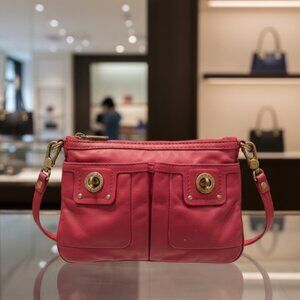 Marc by Marc Jacobs Mini Leather Crossbody Bag Pink Branded Lining